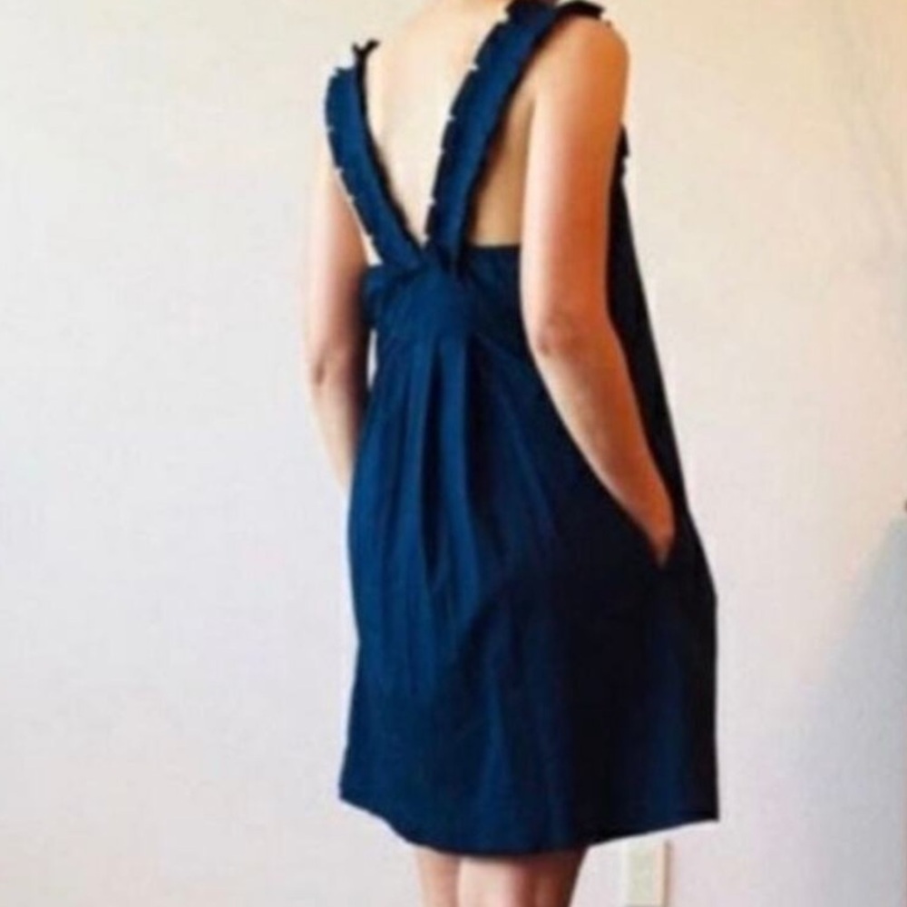 Anthropologie FEI Carambola BLACK
Pleated Shift Mini Sleeveless Dress Small